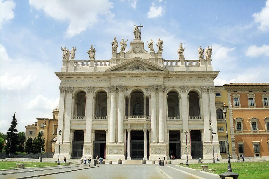 The façade of the Basilica of San Giovanni in Laterano, Rome